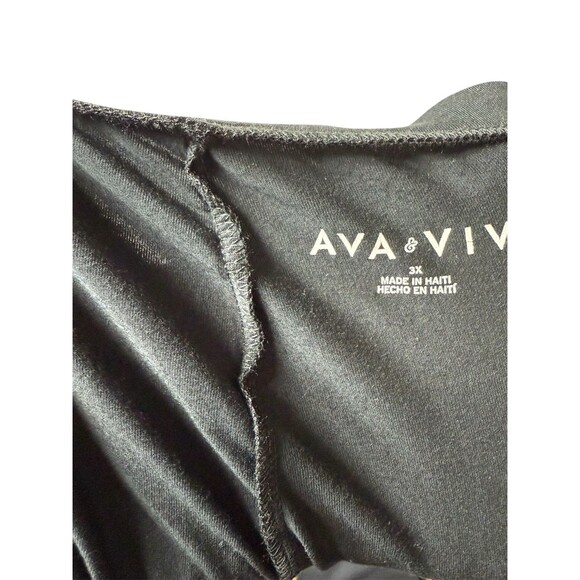 Ava And Viv 3x Leggings Target Womens Black VN1042782 - Picture 6 of 13